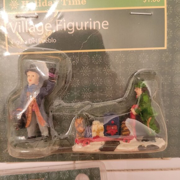 9 Holiday Time Santa Clause Carolers Christmas Holiday Village Accessories Decor - Picture 5 of 10